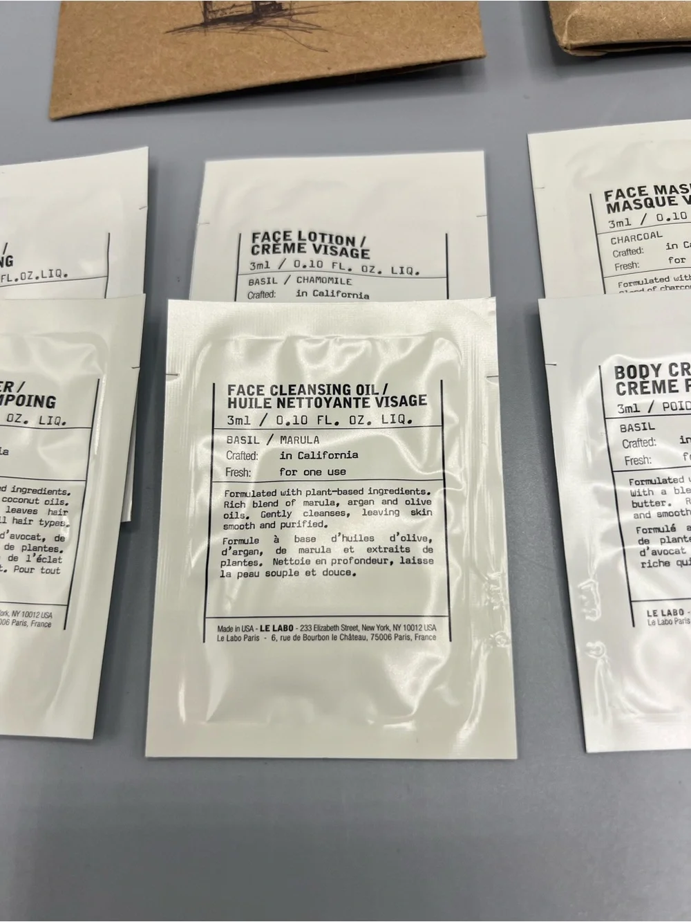 Le Labo assorted travel